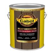 Cabot 3.78-L. Heat-Reducing Water-Based Solid Brown Wood Stain and Seaker