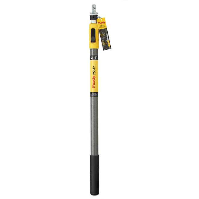 Purdy Pole+ 2-4-ft Fibreglass Extension Pole - Grey/Yellow