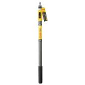 Manche télescopique 2 à 4 pi Pole+ Purdy en fibre de verre, gris/jaune