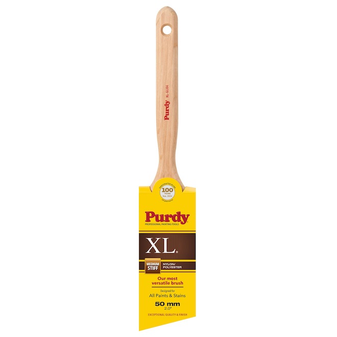 Purdy XL Glide Angular Paint Brush with Fluted Handle and Nylon/Polyester Bristles - 2-in
