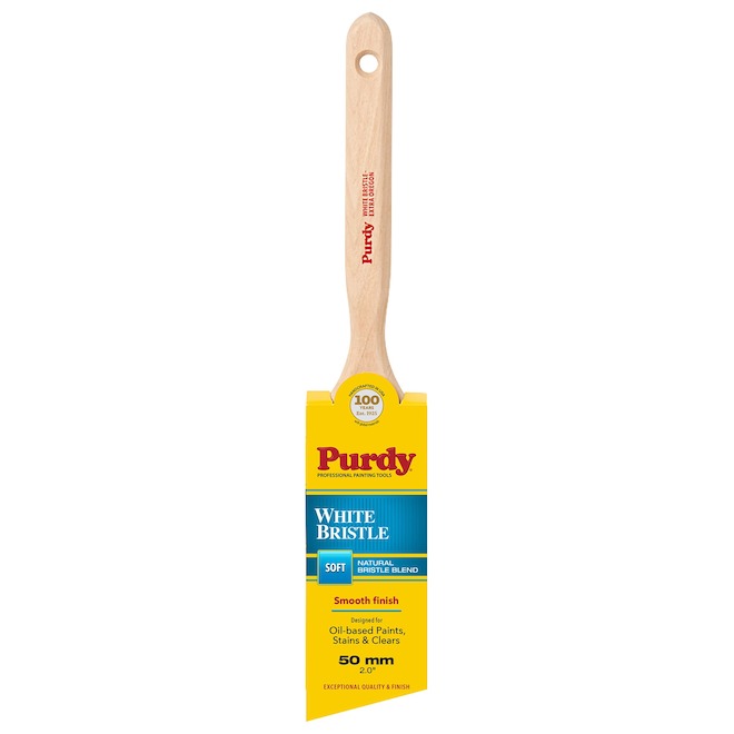 Purdy White Bristle Extra Oregon Angular Paint Brush with Soft Natural Bristle - 2-in