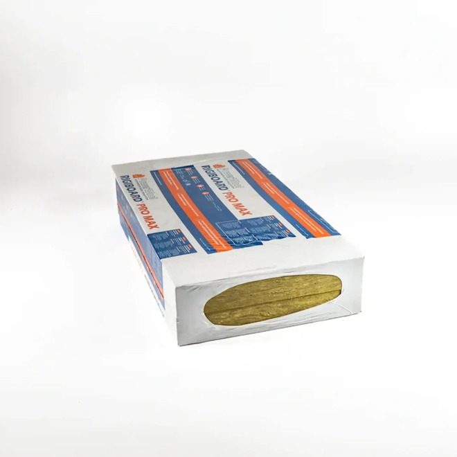 PowerWool RigiBoard PRO MAX 3-in x 2-ft x 4-ft Rigid Mineral Wool Insulation - 3/Pk