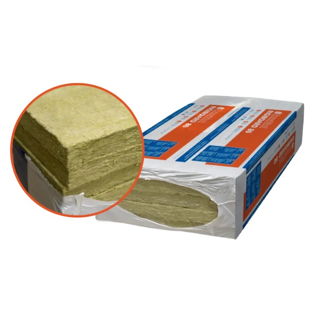 PowerWool RigiBoard 2-in x 2-ft x 4-ft Rigid Mineral Wool Insulation - 5/Pk