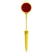 Balise de rue avec réflecteur, 3/8" x 58", jaune et rouge