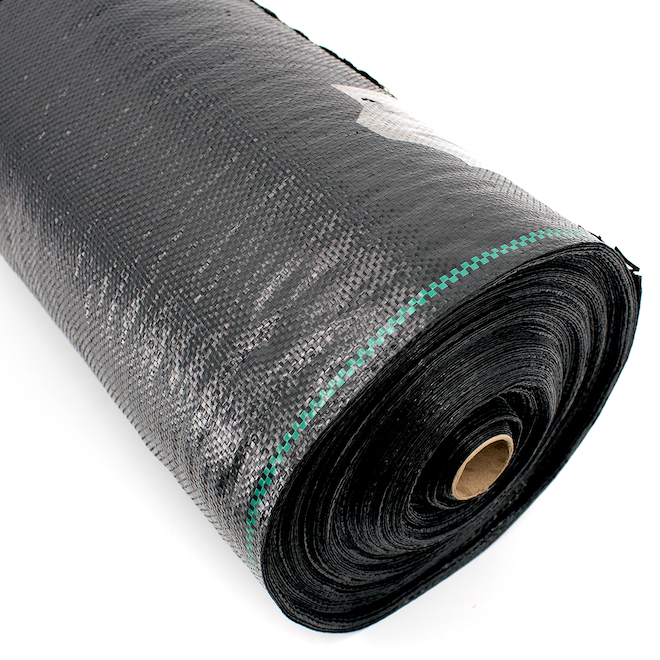 DH Line 6 x 150-ft Professional Black Fabric Woven Ground Cover