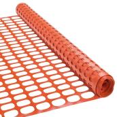 Clôture de sécurité DH Line en PVC orange à grillage oval, 48 po x 50 pi, 200 g