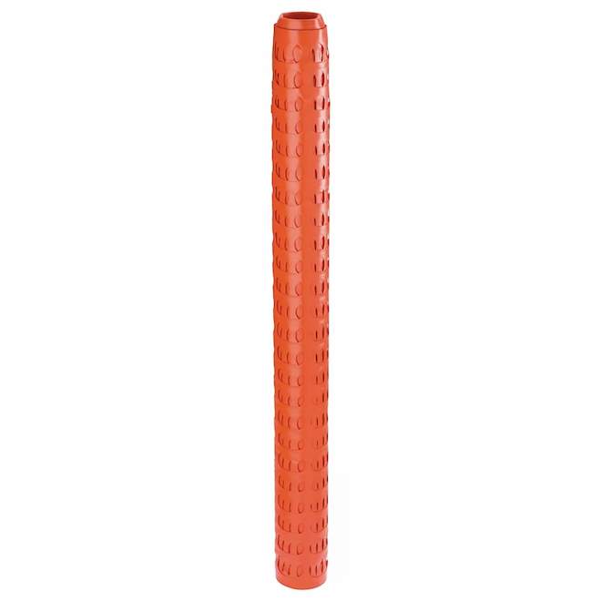 Clôture de sécurité DH Line en PVC orange à grillage oval, 48 po x 50 pi, 115 g