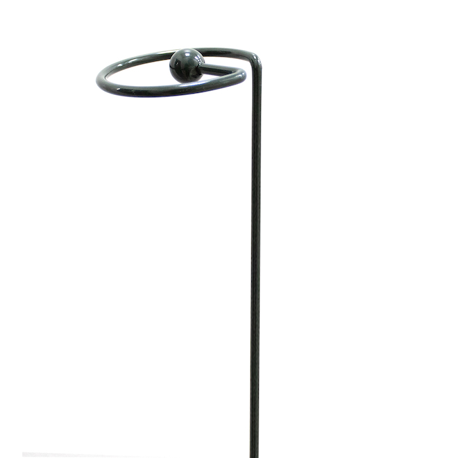 Peacock Single Rod Plant Stand in Green Metal - 39-in