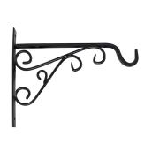 VALU+ 9 x 7.6-in Black Metal Decorative Wall Hook for Planter