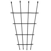 Treillis de jardin en éventail DH Line 48 po en plastique noir