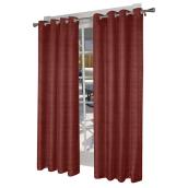 Design Decor Single Thermal Grommet Curtain Panel 55-in x 84-in Chili