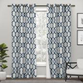 Kochi Teal Isothermal Single Curtain Panel - 54-in x 84-in
