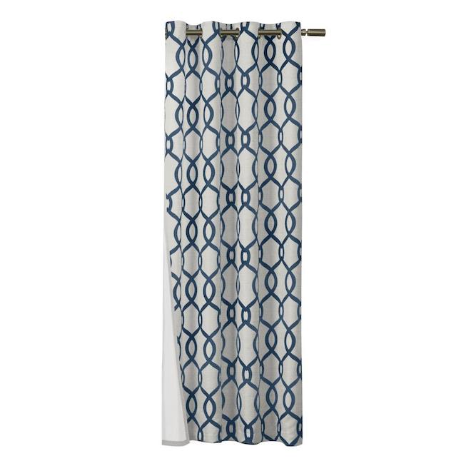 Kochi Teal Isothermal Single Curtain Panel - 54-in x 84-in