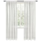 Panneau de rideau Perthblanc passe-tringle semi-transparent, 54 po x 84 po