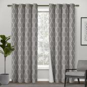 Oasis Blackout and Thermal Dove Grey Single Curtain Panel - 54-in x 96-in