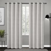 Andros Grommet Thermal Blackout Single Curtain Panel 54-in x 84-in - Silver