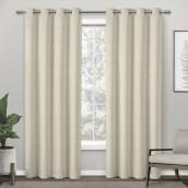 Design Décor Modern Textured Elyse Curtain - 84-in x 52-in Natural