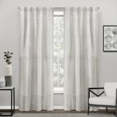 Holloway Light-Filtering Modern Curtain - 84-in x 52-in - Grey