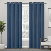 Blackout Insulated Curtain - Traditionnal Style - 84-in x 52-in - Indigo