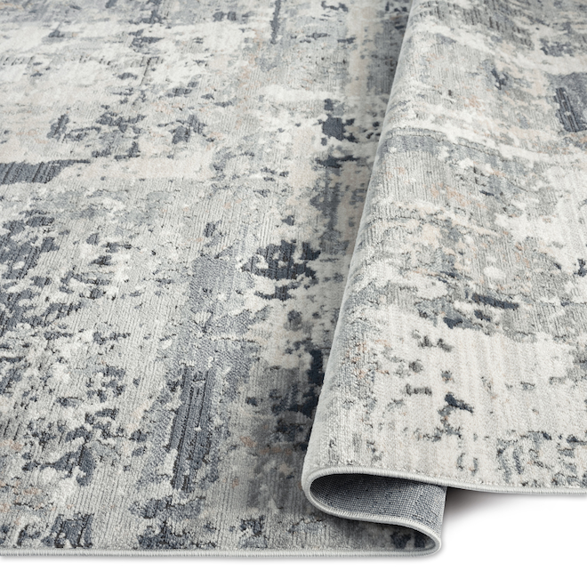 Style Selections City Vibes Area Rug 5-ft 2-in x 7-ft 2-in Grey