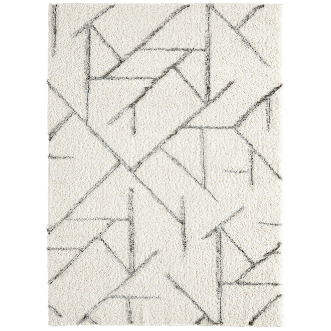 Origin 21 Willa Interior Rug Grey and Cream 5-ft 2 x 7-ft 2