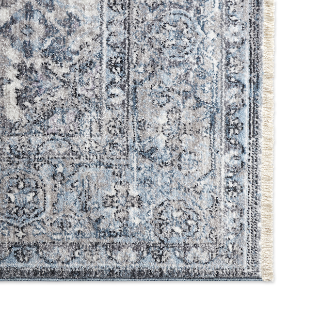 Allen + Roth Alessa Rug Polypropylen Indoor 21-in x 35-in Blue