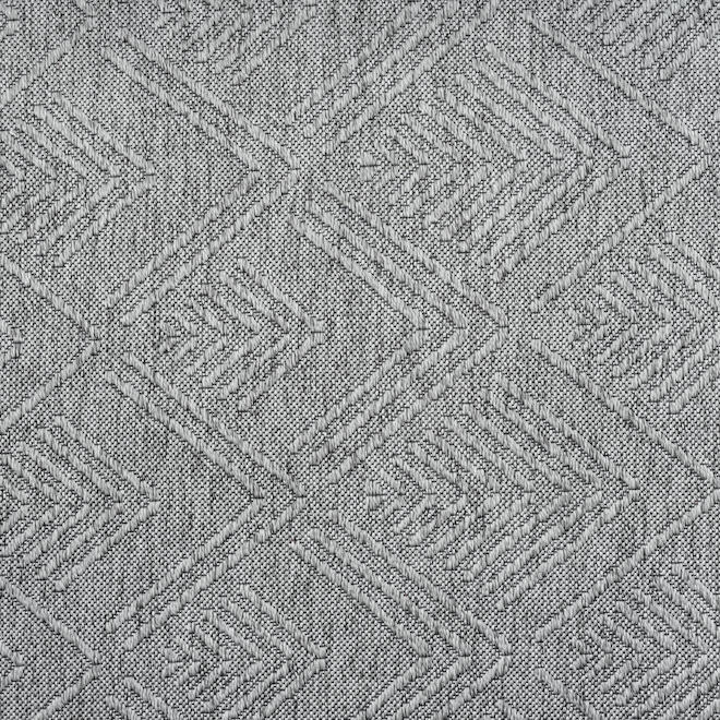 Elle Decor Chevron Area Rug of 4 ft 11 x 7 ft 2 - Silver