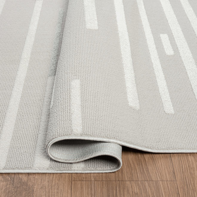 Elle Decor Line Area Rug of 5 ft 2 x 7 ft 2 - Grey