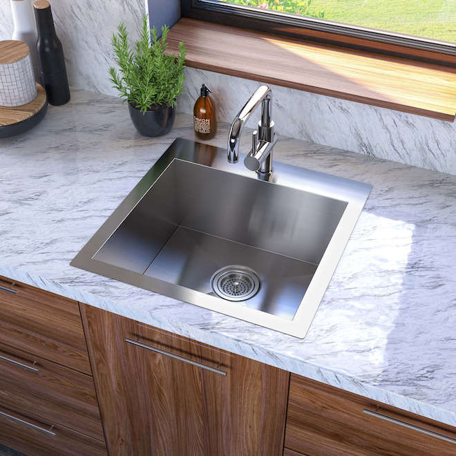 ARTIKA FOR LIVING Artika Dante Single Sink Stainless Steel 20.5in
