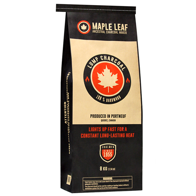 Maple Leaf Hardwood Lumps Charcoal - 8 kg