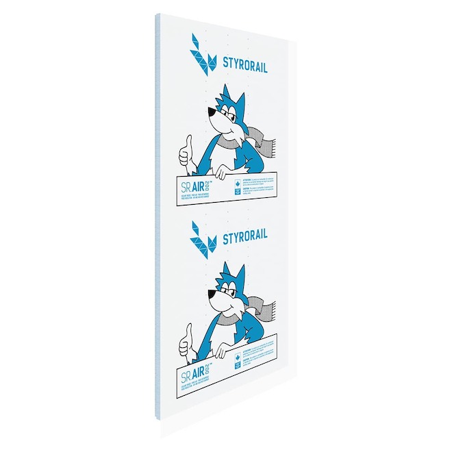 Styro Rail SR.Air Insulating Panel Type 2 R4 Air and Weather Barrier ...