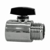 Contrôle de débit, 1/2'' x 1/2'', plastique, chrome