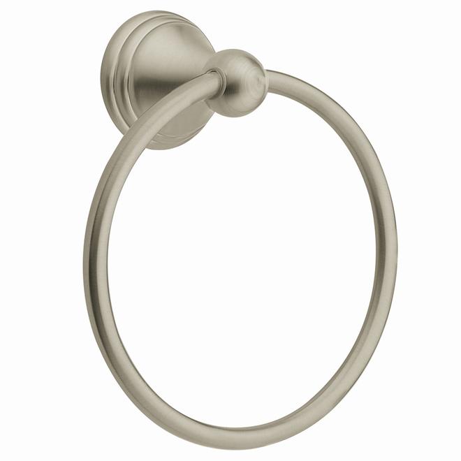 MOEN Preston Brushed Nickel Wall Mount Towel Ring