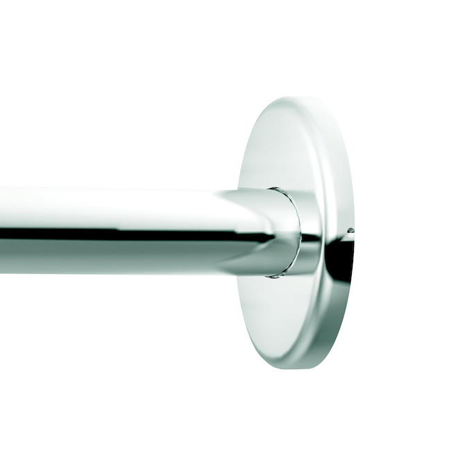 Curved Shower Rod - Adjustable from 57" to 60" - Chrome