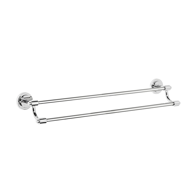 Moen Iso 24-in Chrome Plated Zinc Double Towel Bar