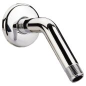Shower Arm with Flange - Chrome - Plastic - 6'' x 1/2''