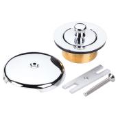 Trousse de trop-plein de bain, chrome