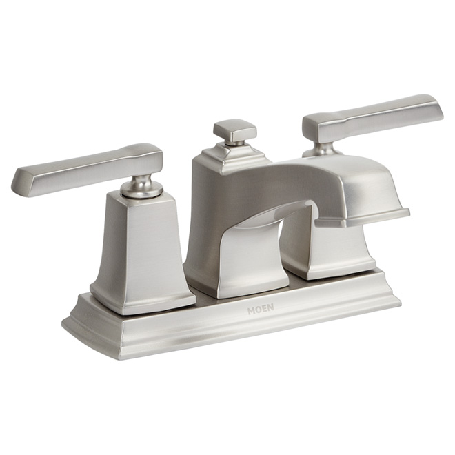 Bathroom Faucet - 2 Handles - Brushed Nickel