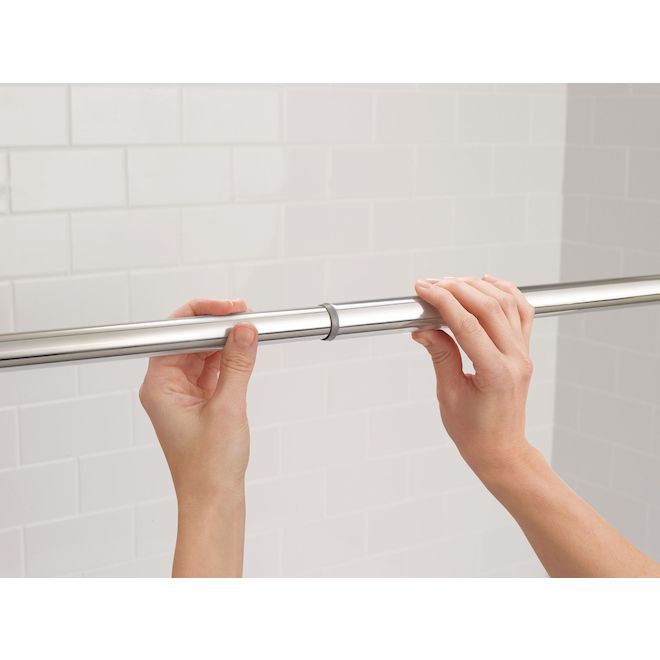 MOEN 72-in Stainless Steel Adjustable Shower Rod