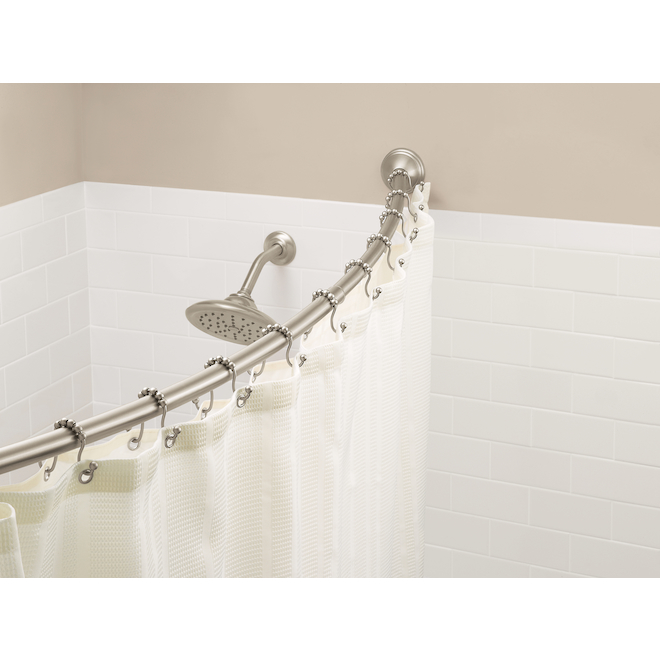 Crochet de rideau de douche décoratif, 12 pièces de base de rideau de douche  en bronze