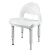 Moen Home Care Glacier Plastic Freestanding Shower Chair