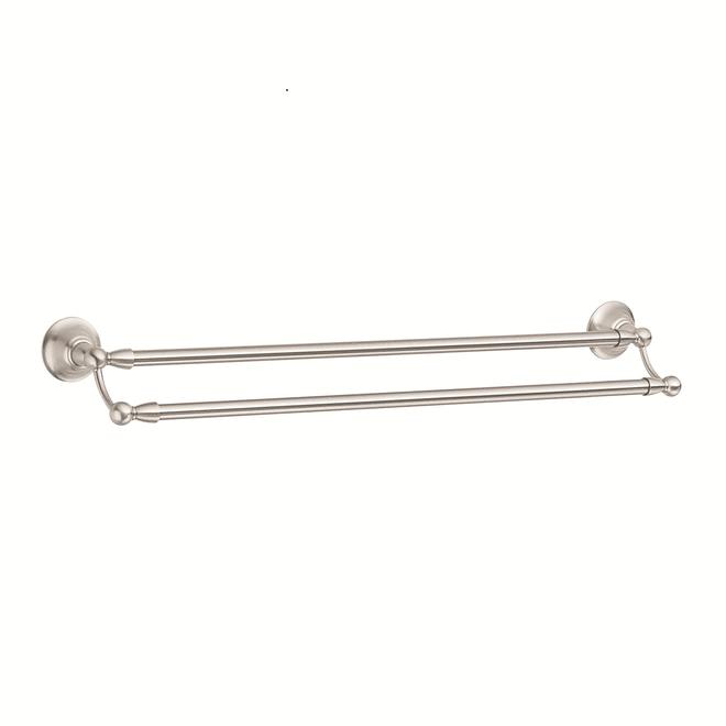 MOEN Sage 24-in Double Towel Bar BN DN6822BN | RONA