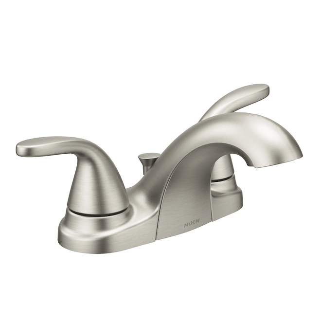 Moen Adler 2-Handle Bathroom Faucet - 4-in Centerset - Brushed Nickel