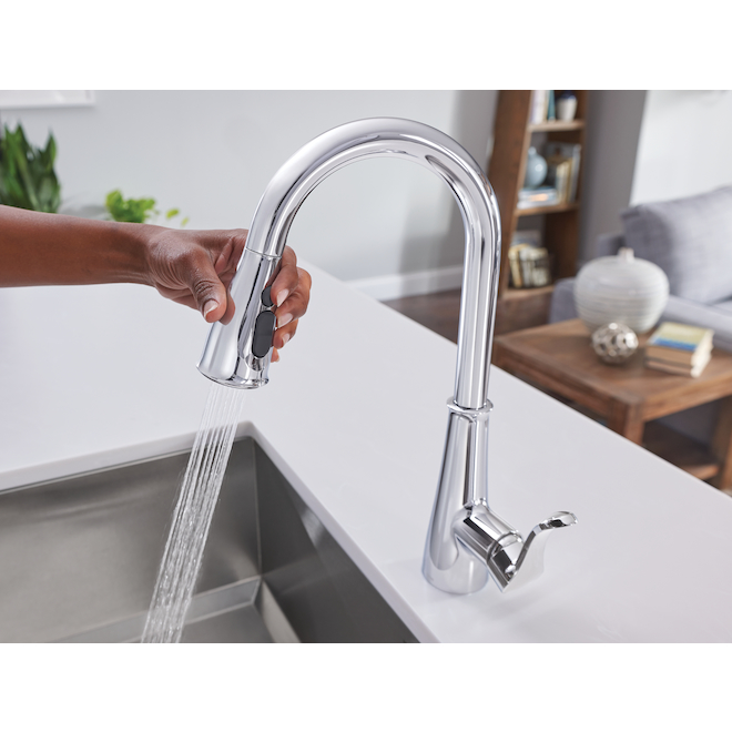 Moen Hadley Pull-Down Kitchen Faucet with Power Boost - Chrome