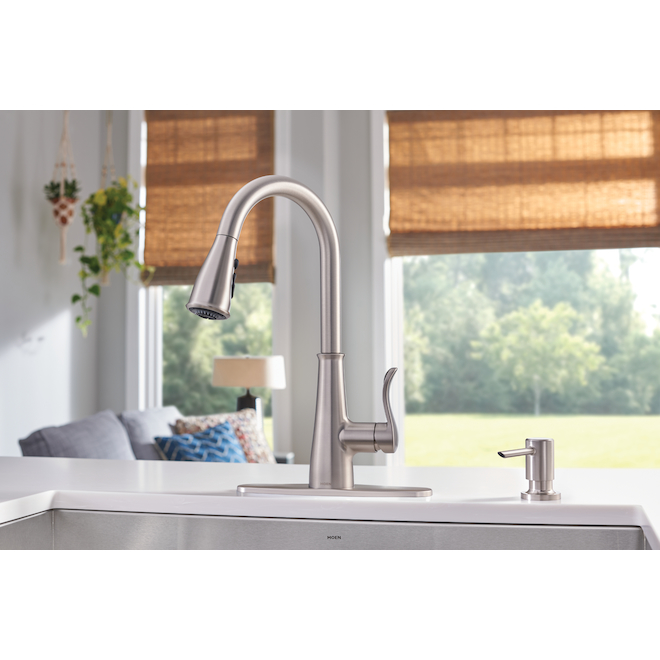 Moen Hadley Pull-Down Kitchen Faucet with Power Boost - Chrome