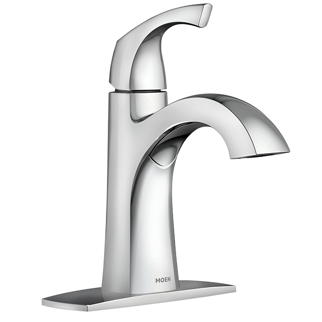 Moen R Lindor Lavatory Faucet Single Handle Chrome Finish 84505 Rona - How To Remove Moen Bathroom Sink Plug