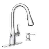 Robinet de cuisine en inox 1 poignée Arlo Motion Sense Wave de Moen avec distributeur de savon