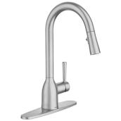 Moen Adler Pull-Down Kitchen Faucet - 14.56-in - Spot-Resistant Stainless Steel