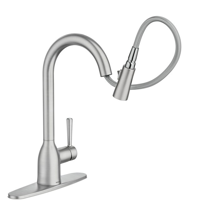 Moen Adler Stainless Steel 1-Handle Pull-Down Kitchen Faucet