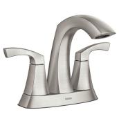 Moen Lindor Spot Resist Brushed Nickel 2-Handle WaterSense Bathroom Sink Faucet